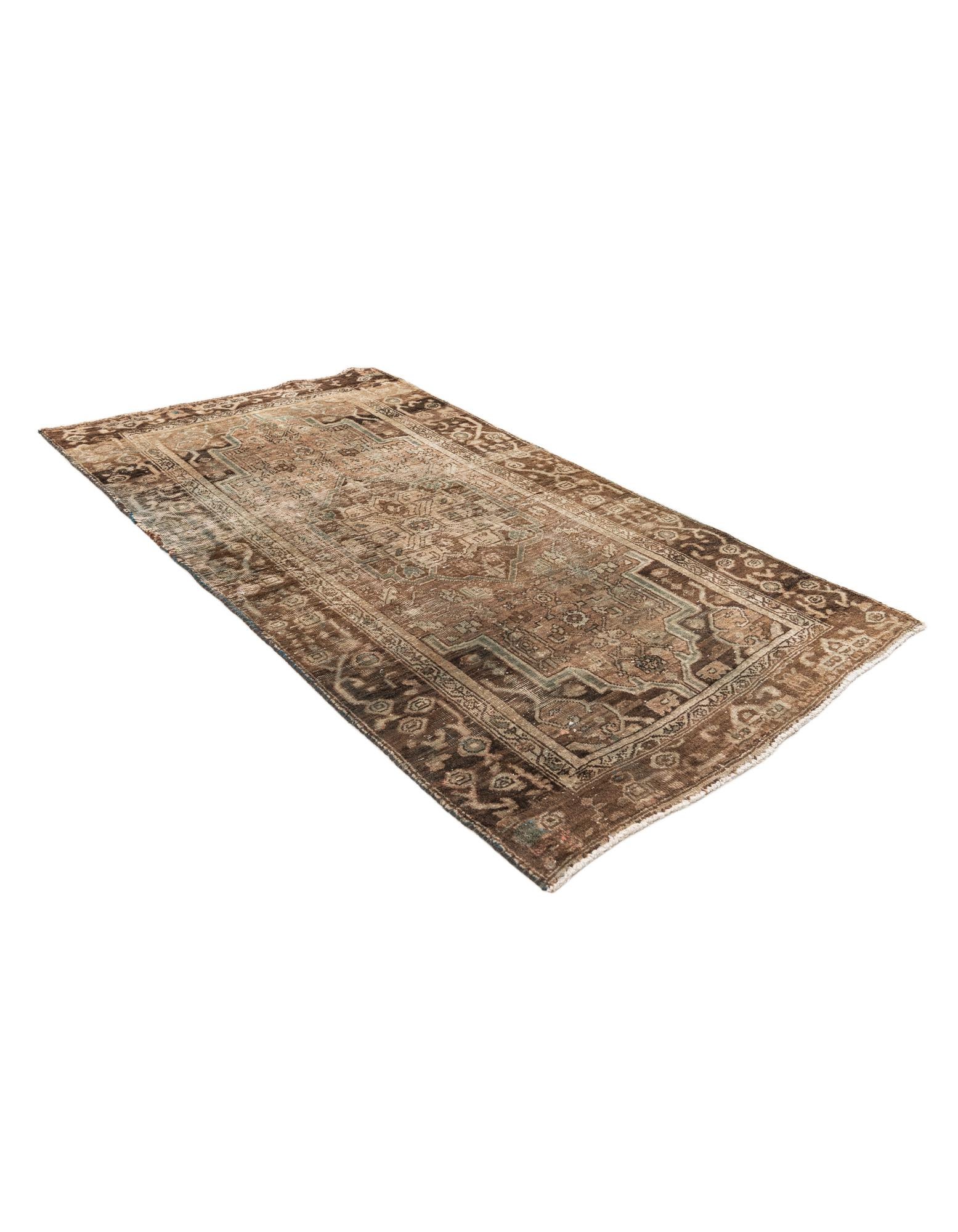 3' 9 x 6' 9 Hand Knotted Ultra Vintage Persian Wool Rug