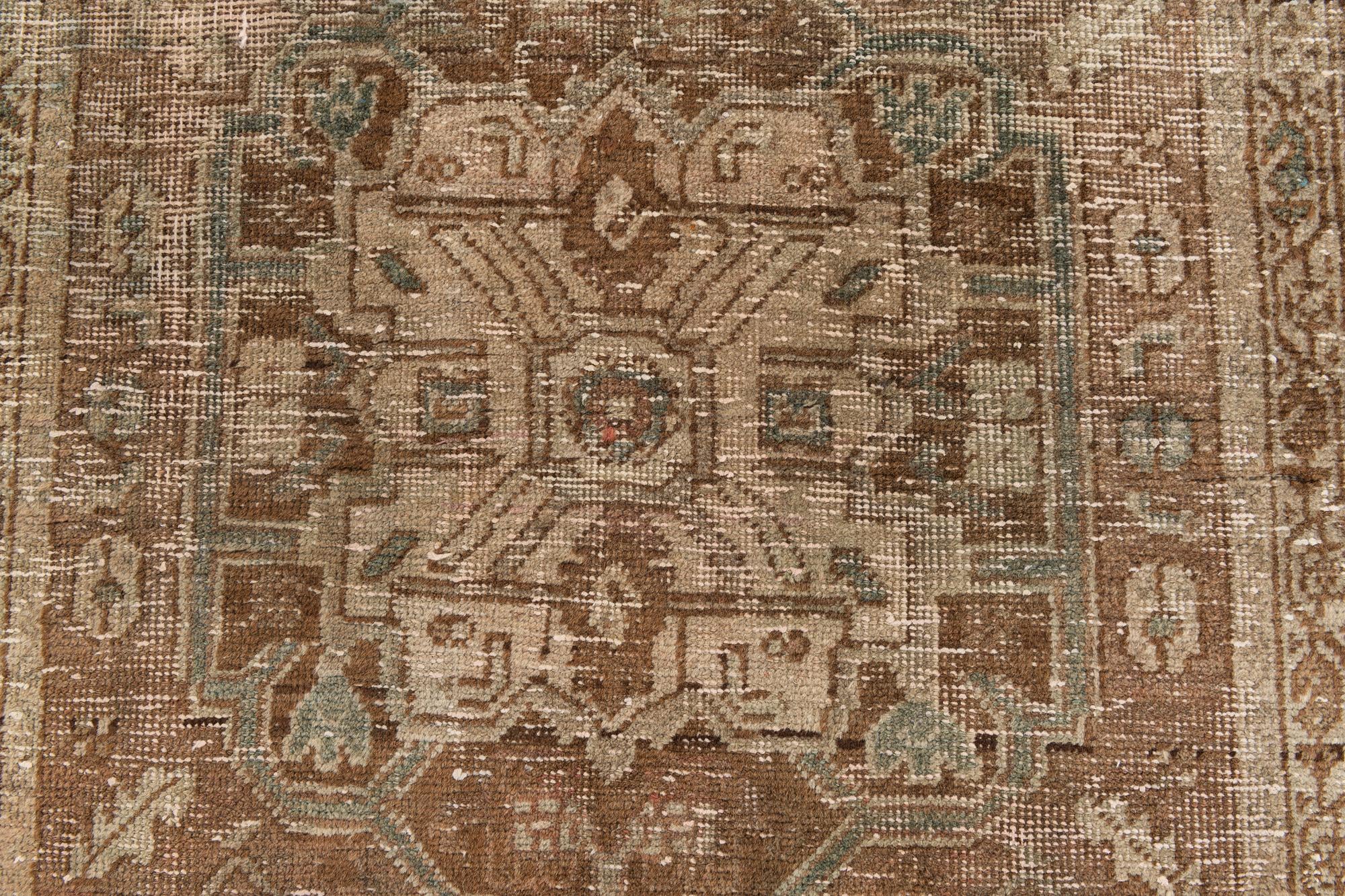 3' 9 x 6' 9 Hand Knotted Ultra Vintage Persian Wool Rug