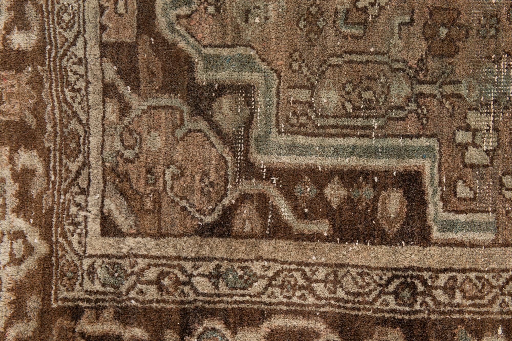 3' 9 x 6' 9 Hand Knotted Ultra Vintage Persian Wool Rug