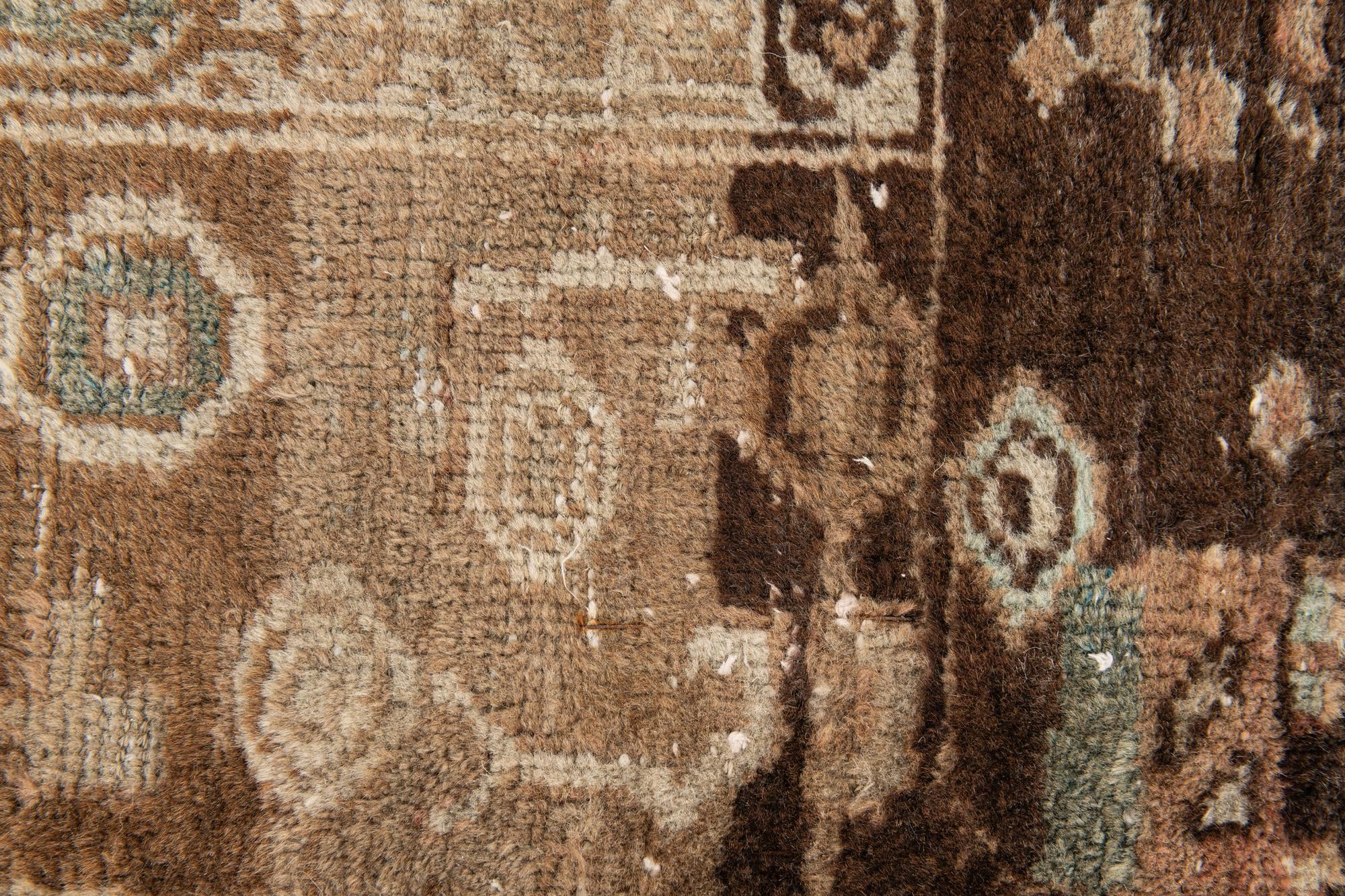 3' 9 x 6' 9 Hand Knotted Ultra Vintage Persian Wool Rug