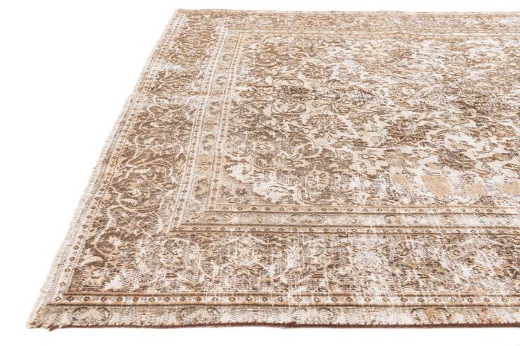 Detail image of 6' 2 x 8' 10 Hand Knotted Ultra Vintage Persian Wool Rug