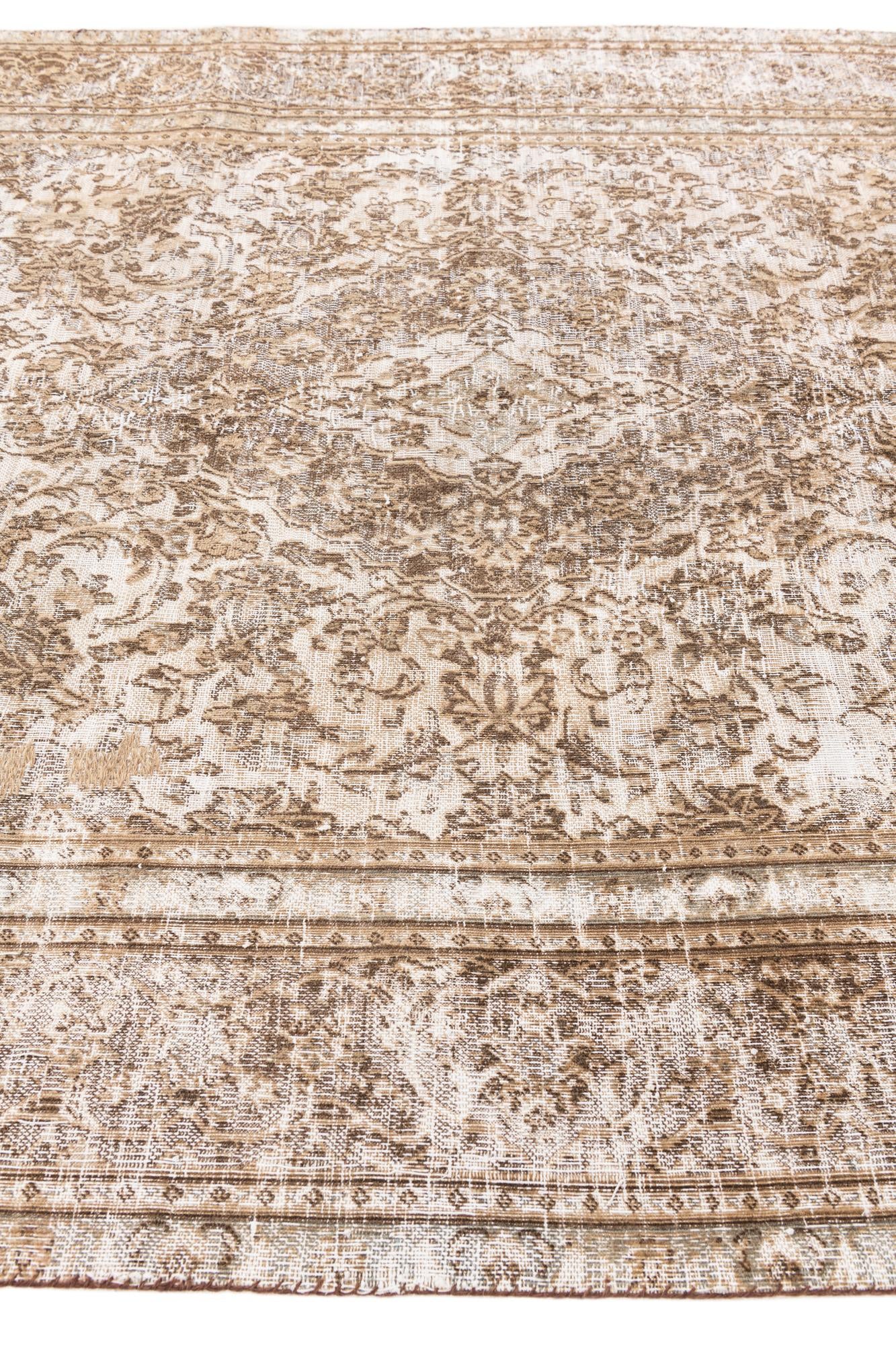 6' 2 x 8' 10 Hand Knotted Ultra Vintage Persian Wool Rug