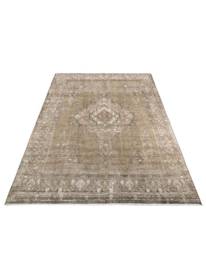 9' 9 x 12' 9 Hand Knotted Ultra Vintage Persian Wool Rug