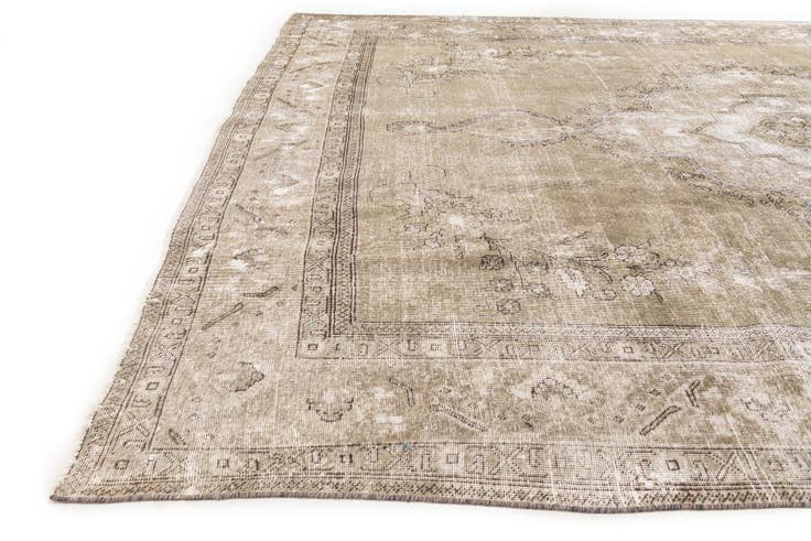 Detail image of 9' 9 x 12' 9 Hand Knotted Ultra Vintage Persian Wool Rug