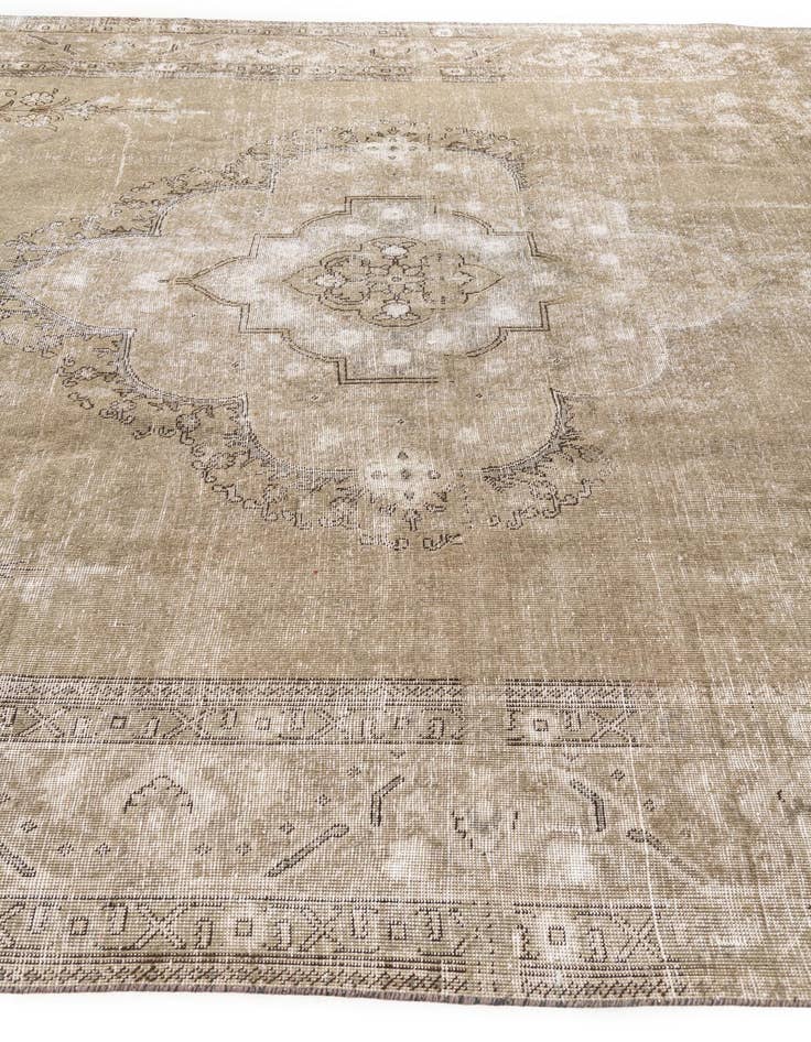 Detail image of 9' 9 x 12' 9  Hand Knotted Ultra Vintage Persian Wool Rug