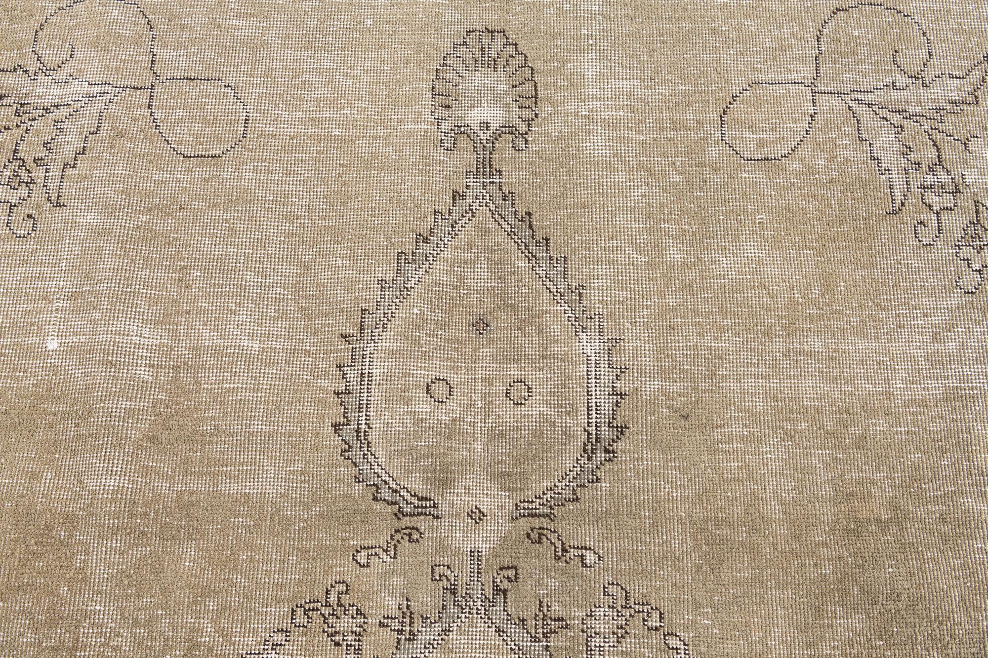 9' 9 x 12' 9 Hand Knotted Ultra Vintage Persian Wool Rug