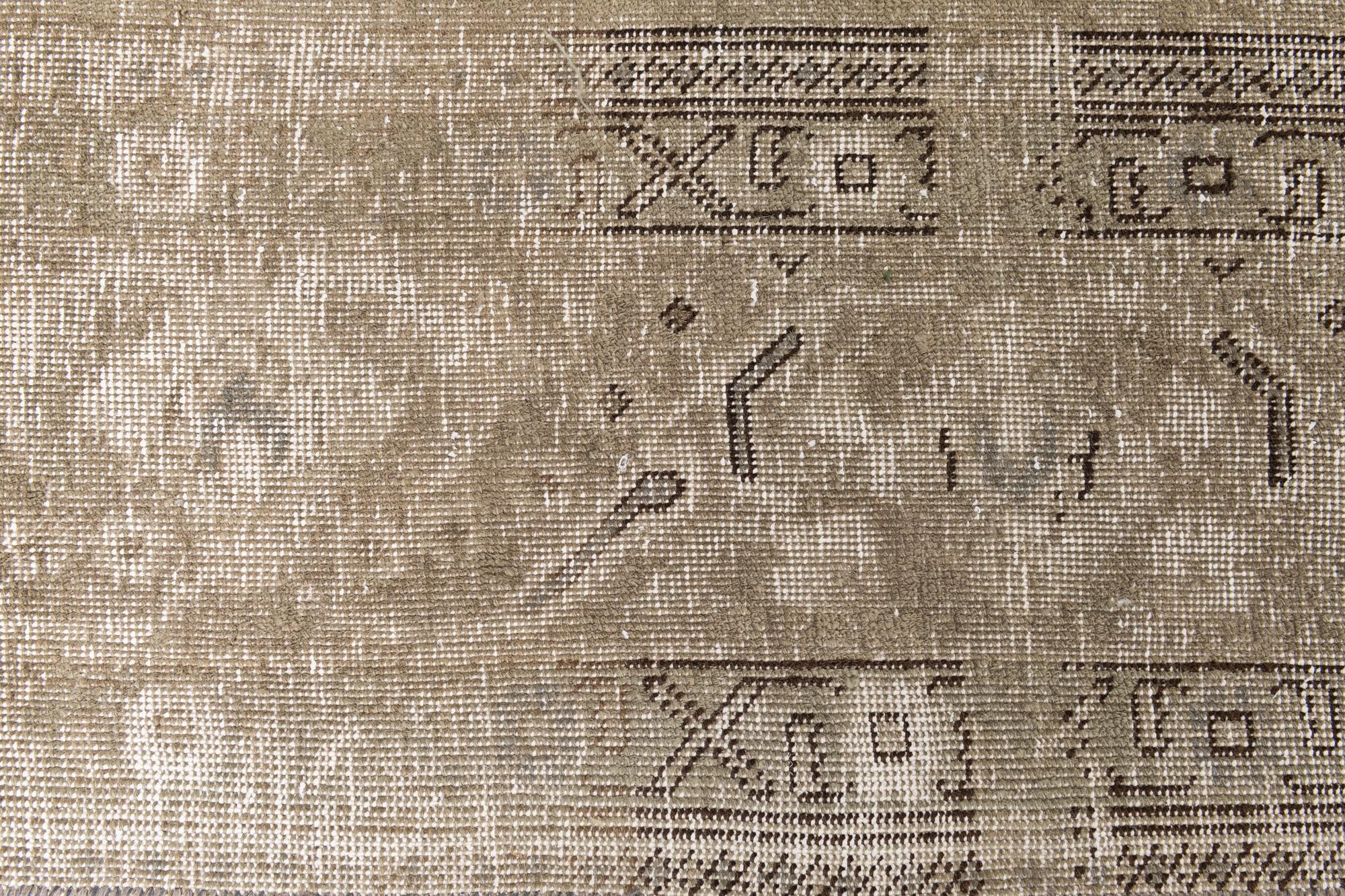 9' 9 x 12' 9 Hand Knotted Ultra Vintage Persian Wool Rug