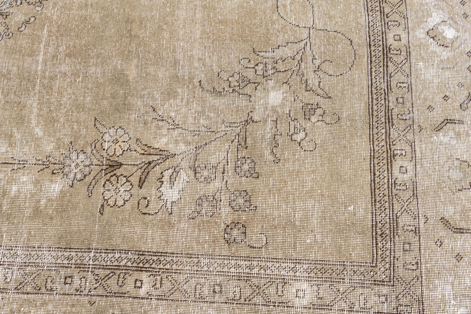 9' 9 x 12' 9 Hand Knotted Ultra Vintage Persian Wool Rug