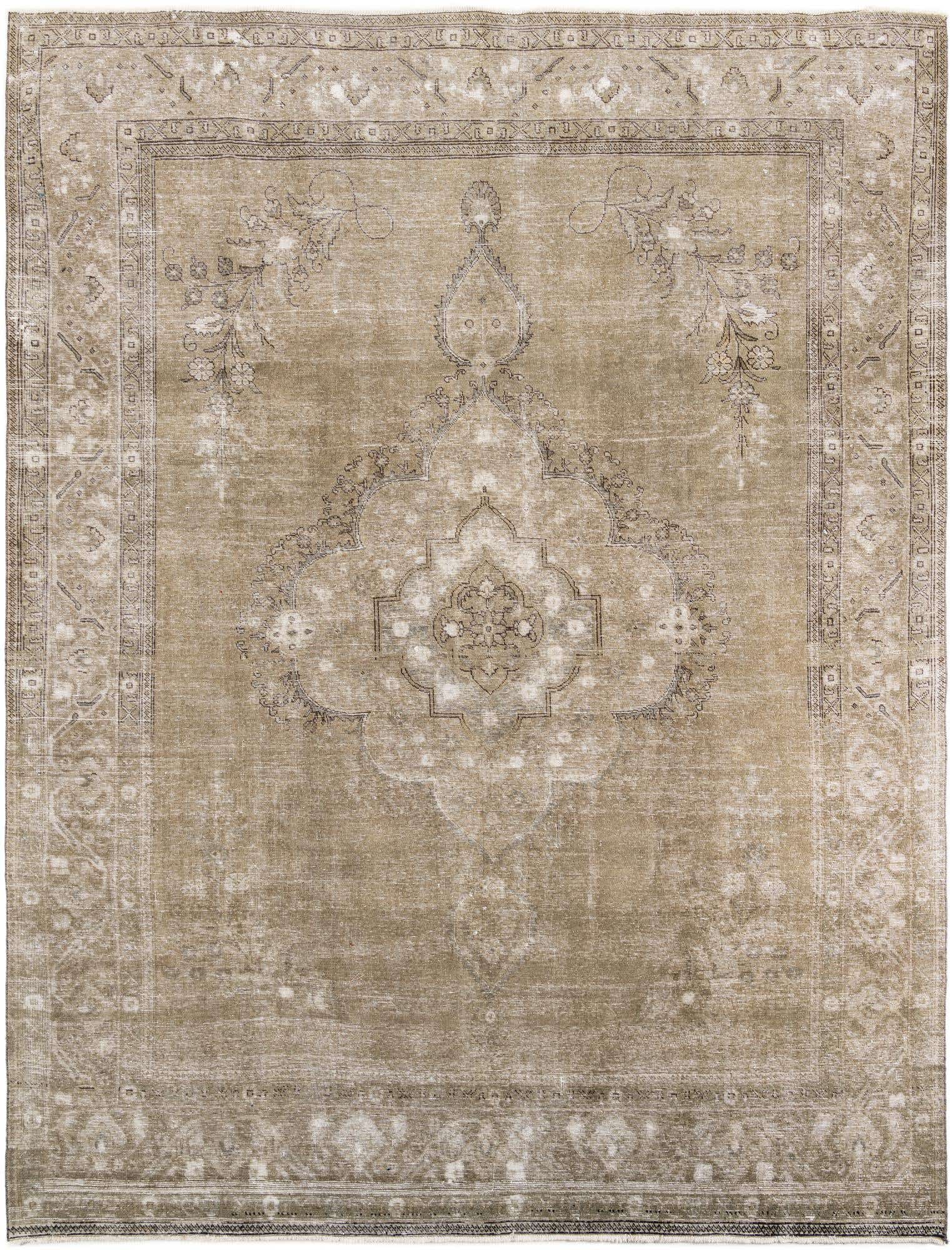 9' 9 x 12' 9 Hand Knotted Ultra Vintage Persian Wool Rug