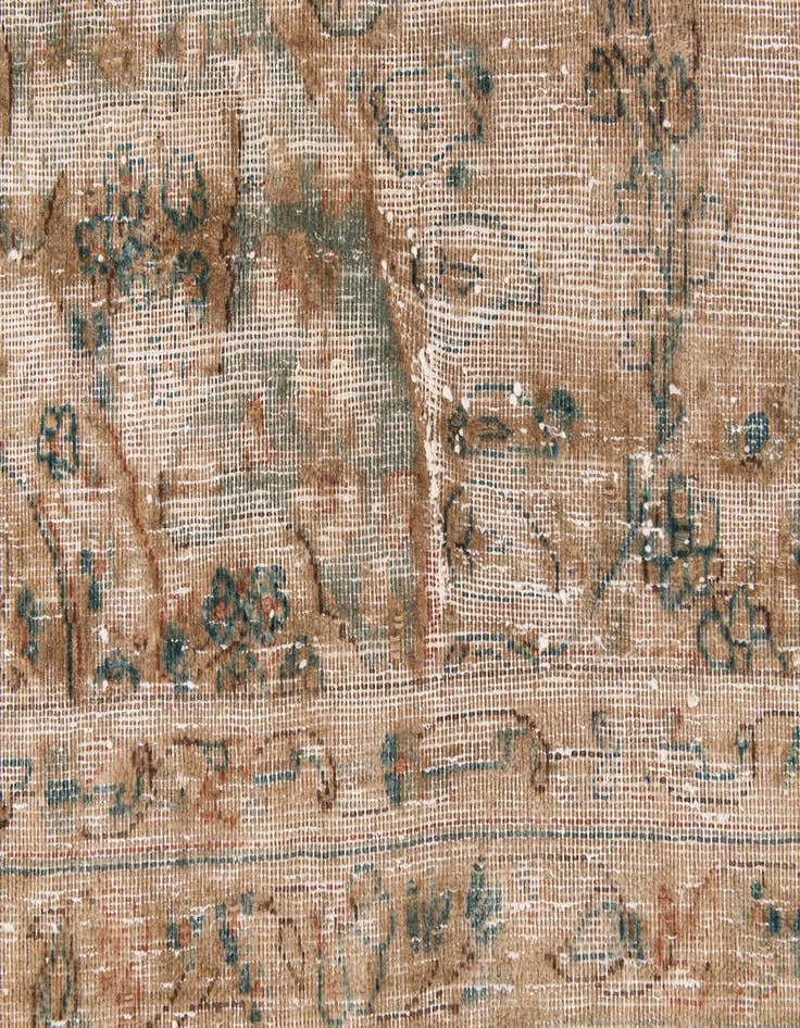 Detail image of 7' 9 x 11' 5  Hand Knotted Ultra Vintage Persian Wool Rug