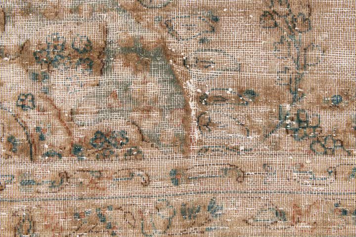 7' 9 x 11' 5 Hand Knotted Ultra Vintage Persian Wool Rug