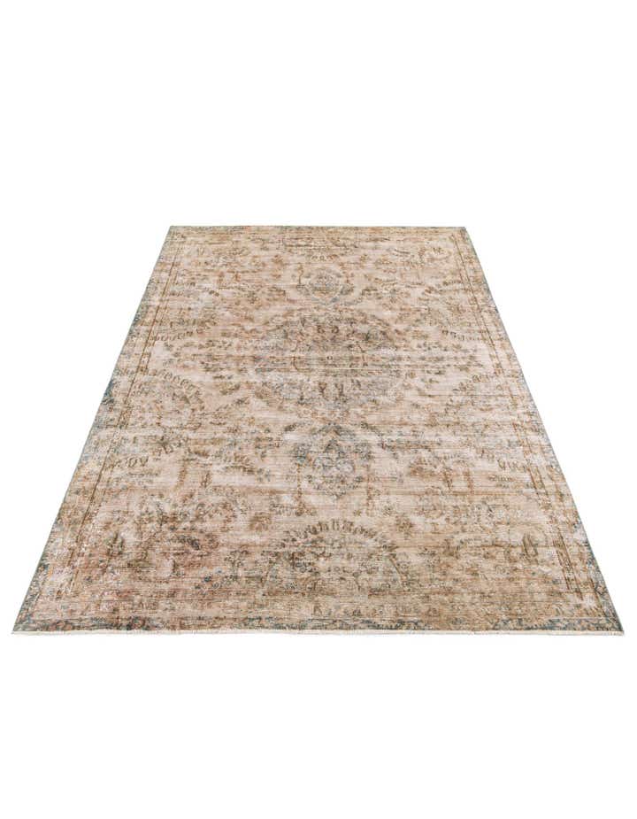 7' 9 x 11' 5 Hand Knotted Ultra Vintage Persian Wool Rug