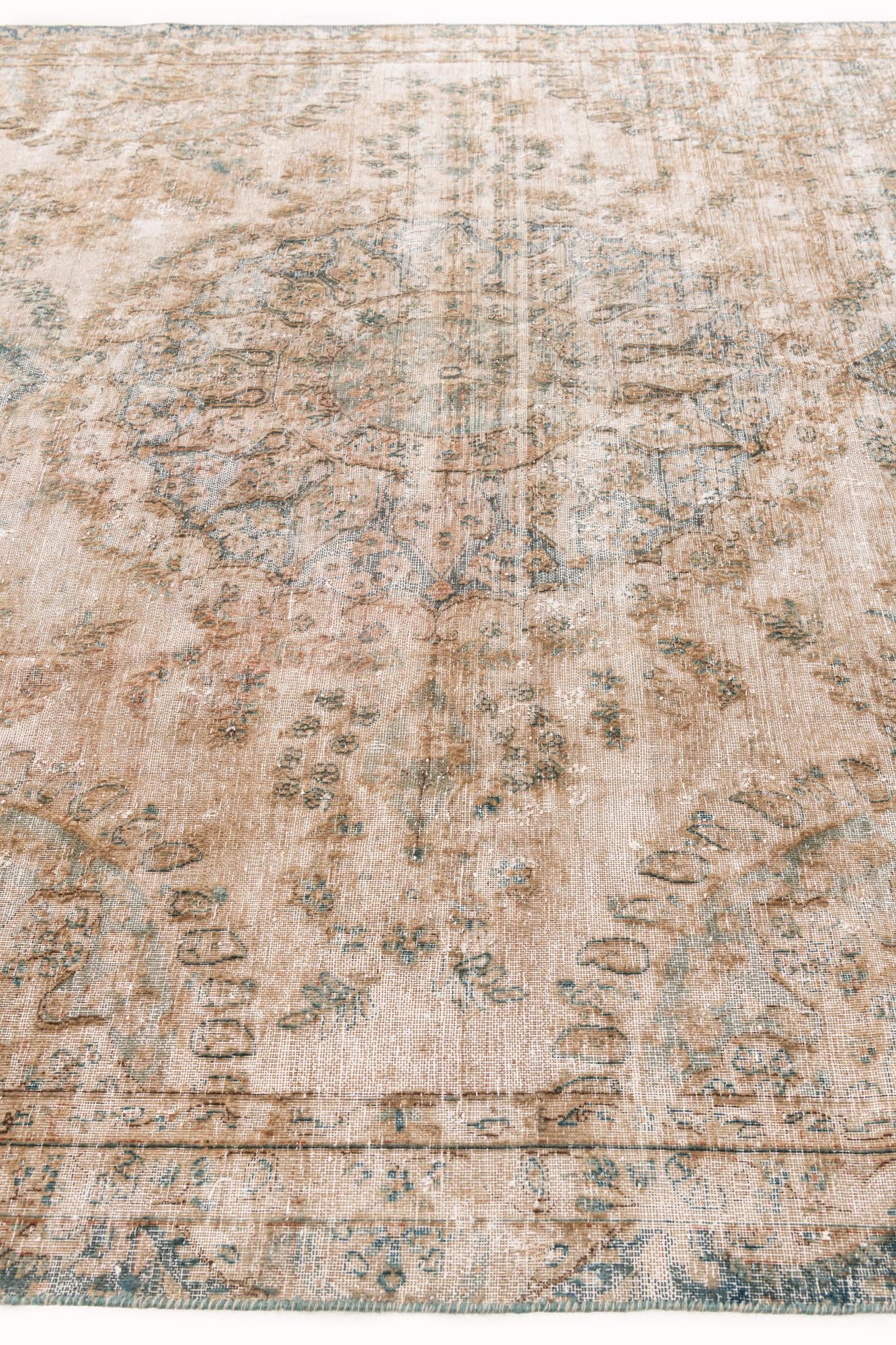 7' 9 x 11' 5 Hand Knotted Ultra Vintage Persian Wool Rug