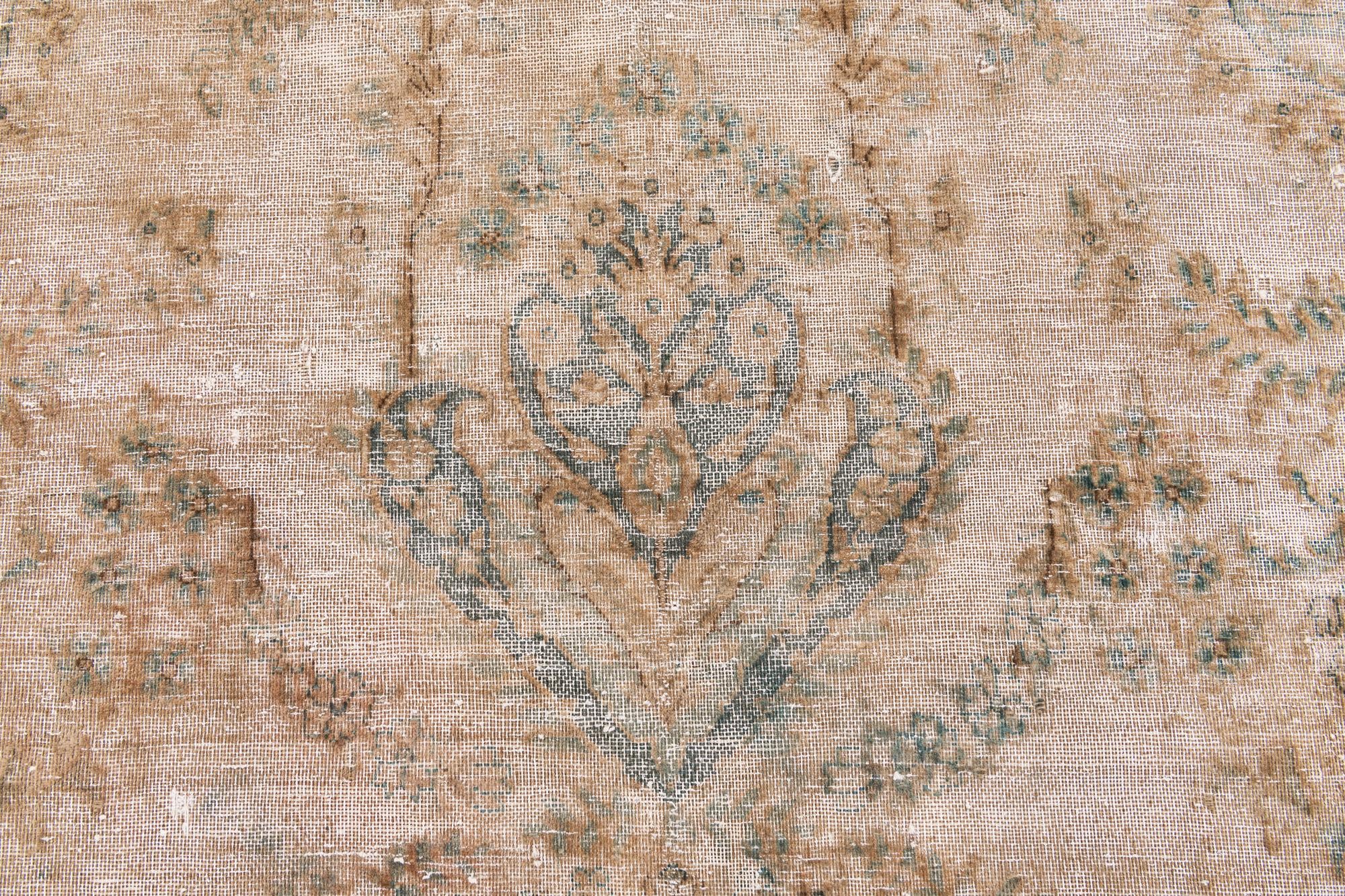 7' 9 x 11' 5 Hand Knotted Ultra Vintage Persian Wool Rug