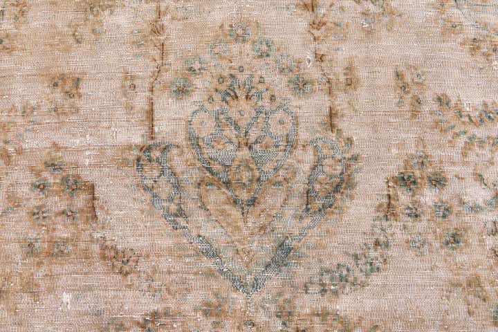 7' 9 x 11' 5 Hand Knotted Ultra Vintage Persian Wool Rug