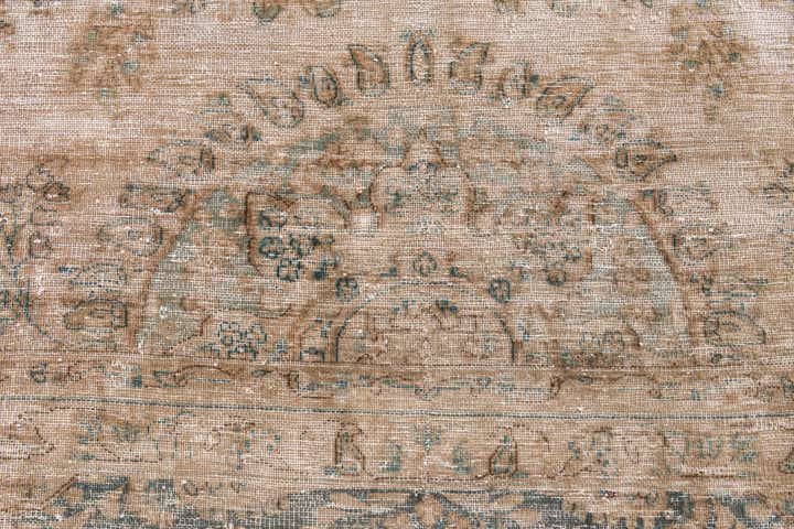 7' 9 x 11' 5 Hand Knotted Ultra Vintage Persian Wool Rug