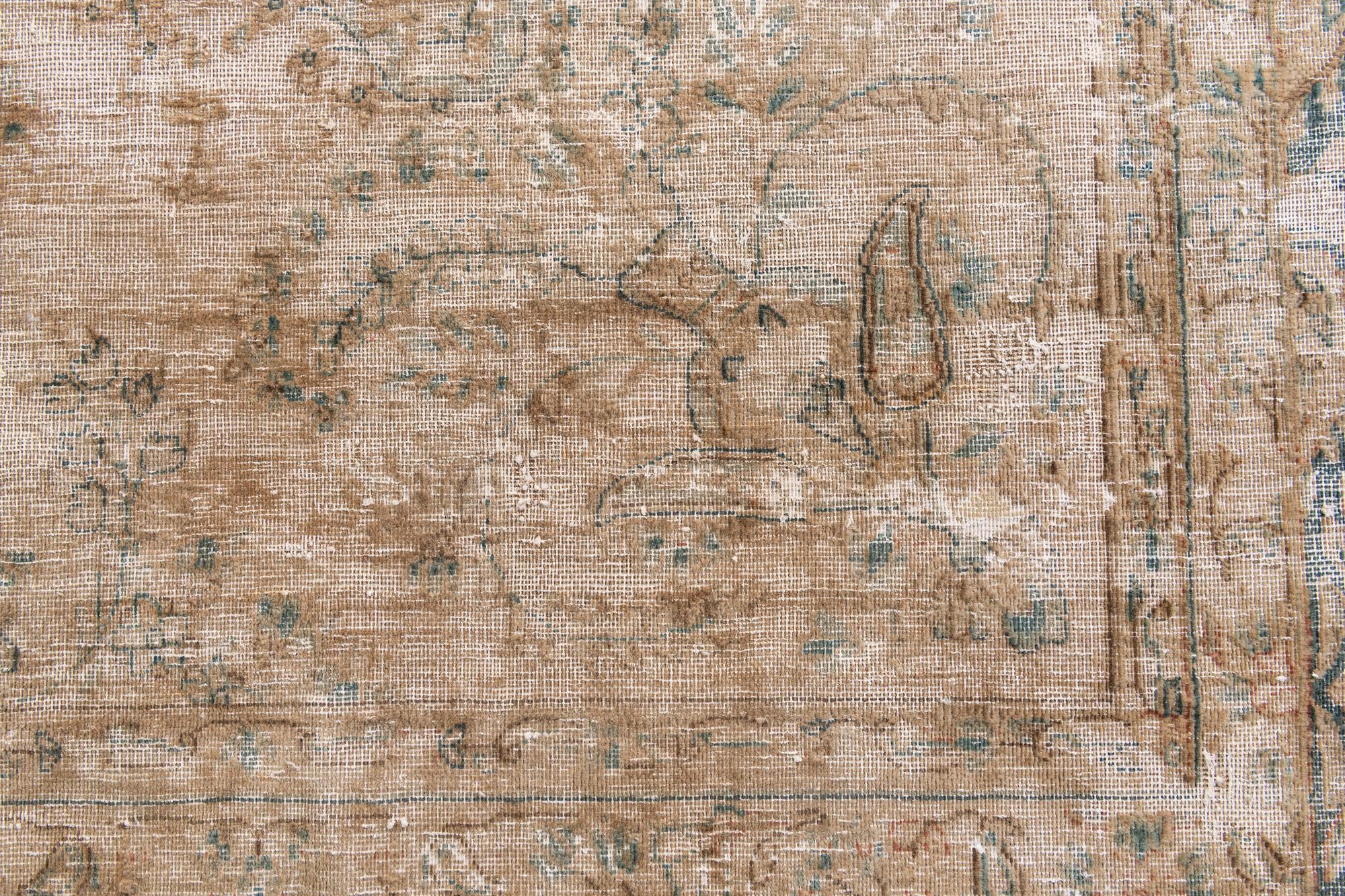7' 9 x 11' 5 Hand Knotted Ultra Vintage Persian Wool Rug