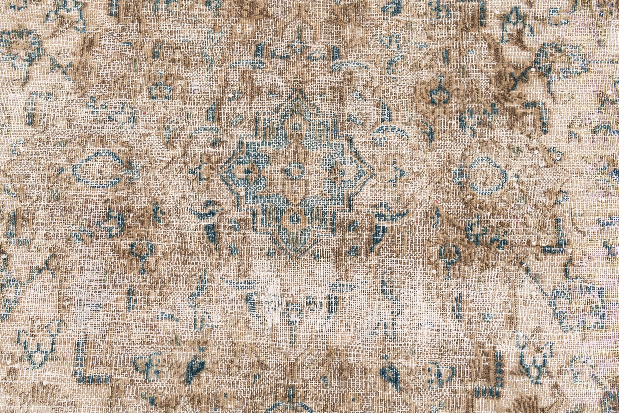 8' 7 x 12' 2 Hand Knotted Ultra Vintage Persian Wool Rug