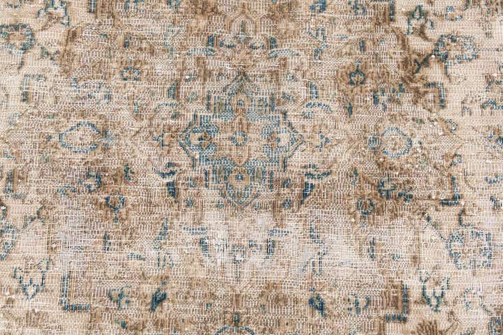 8' 7 x 12' 2 Hand Knotted Ultra Vintage Persian Wool Rug