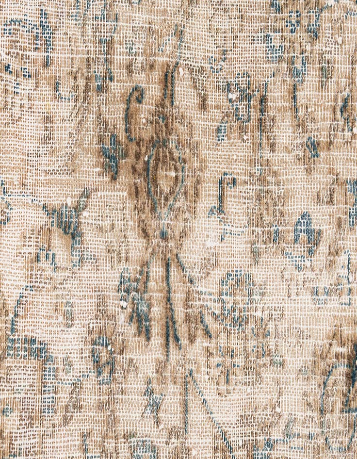 Detail image of 8' 7 x 12' 2  Hand Knotted Ultra Vintage Persian Wool Rug