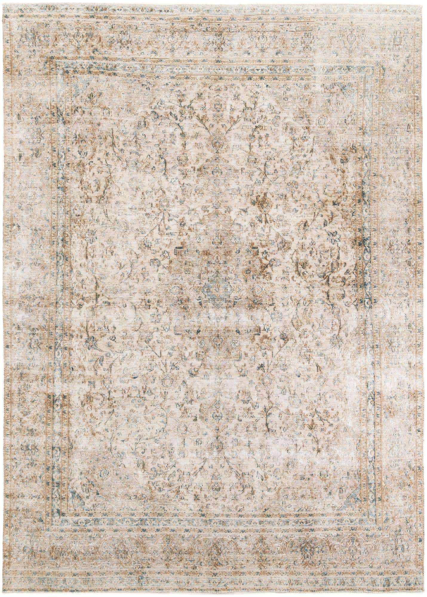 8' 7 x 12' 2 Hand Knotted Ultra Vintage Persian Wool Rug