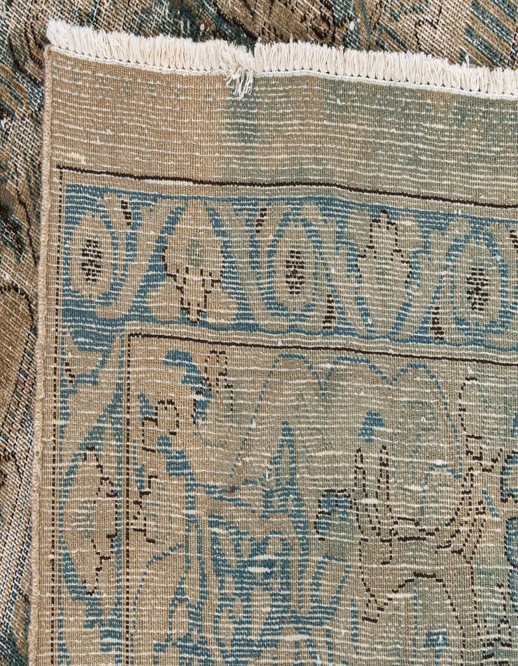 Detail image of 9' 1 x 11' 10  Hand Knotted Ultra Vintage Persian Wool Rug