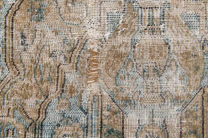 9' 1 x 11' 10 Hand Knotted Ultra Vintage Persian Wool Rug