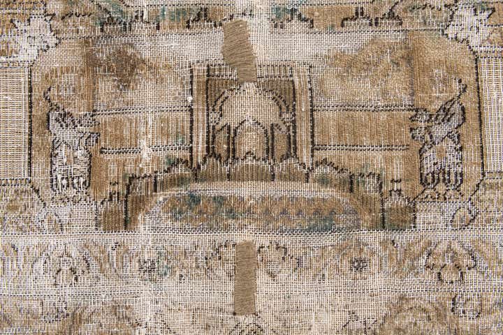 9' 1 x 11' 10 Hand Knotted Ultra Vintage Persian Wool Rug