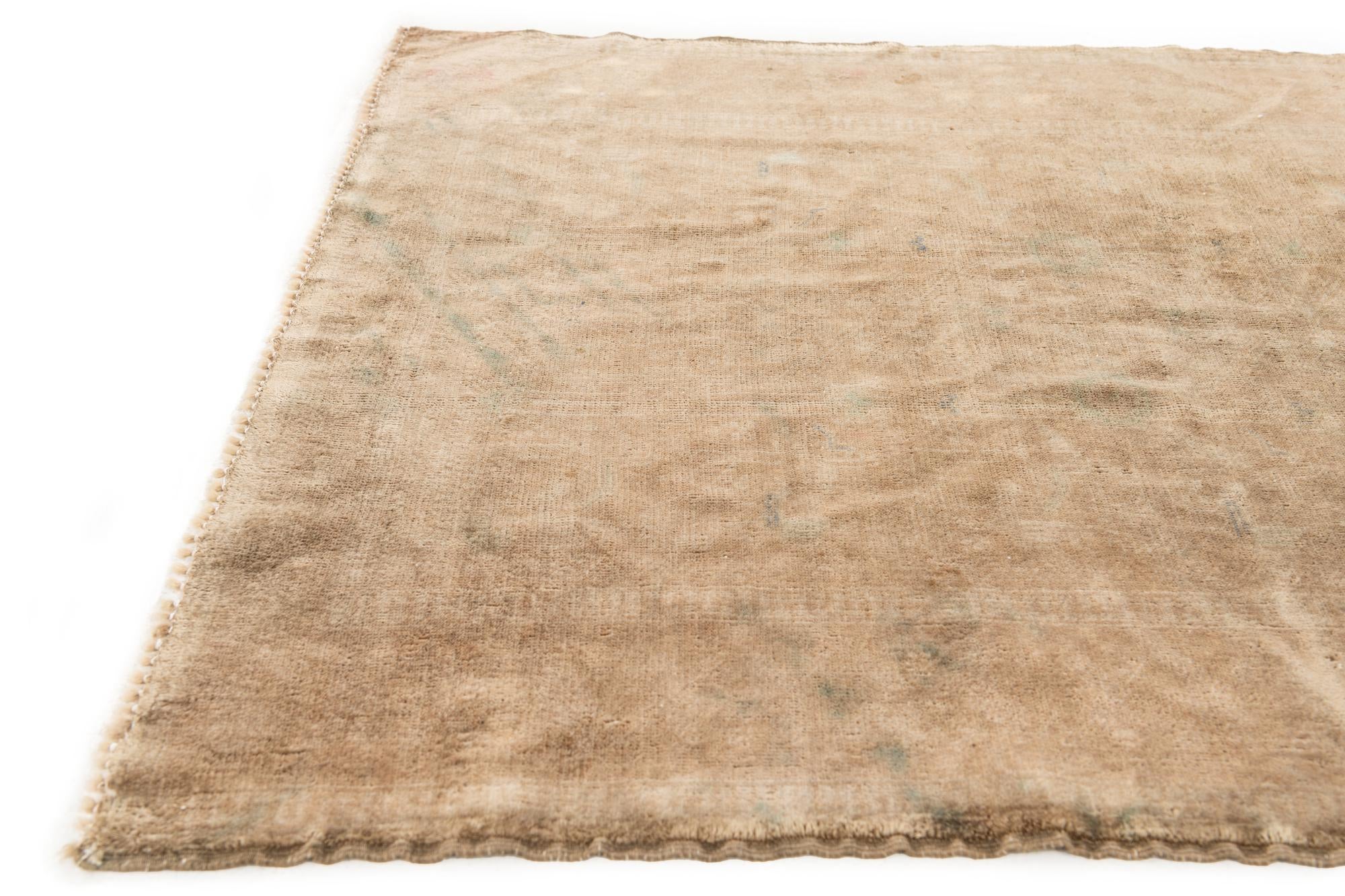3' 5 x 4' 10 Hand Knotted Ultra Vintage Persian Wool Rug