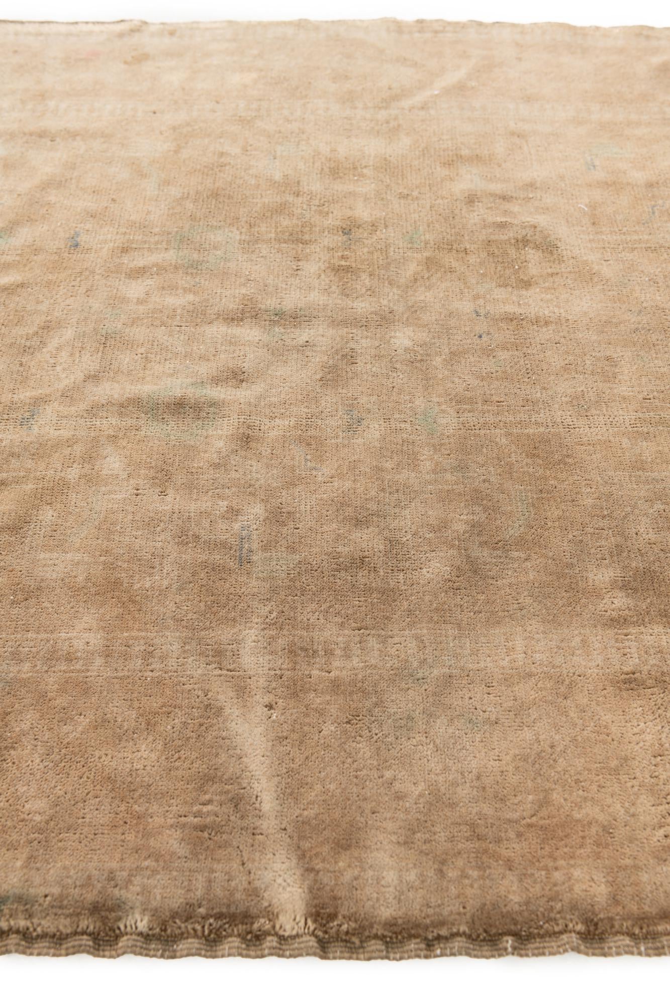 3' 5 x 4' 10 Hand Knotted Ultra Vintage Persian Wool Rug