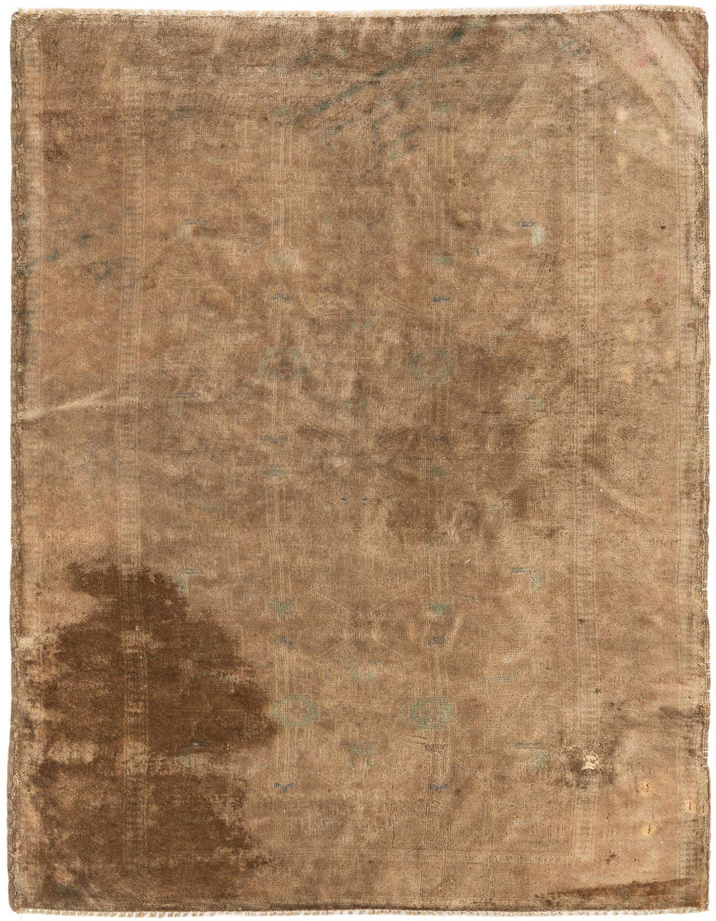 Primary image 3' 5 x 4' 10  Hand Knotted Ultra Vintage Persian Wool Rug