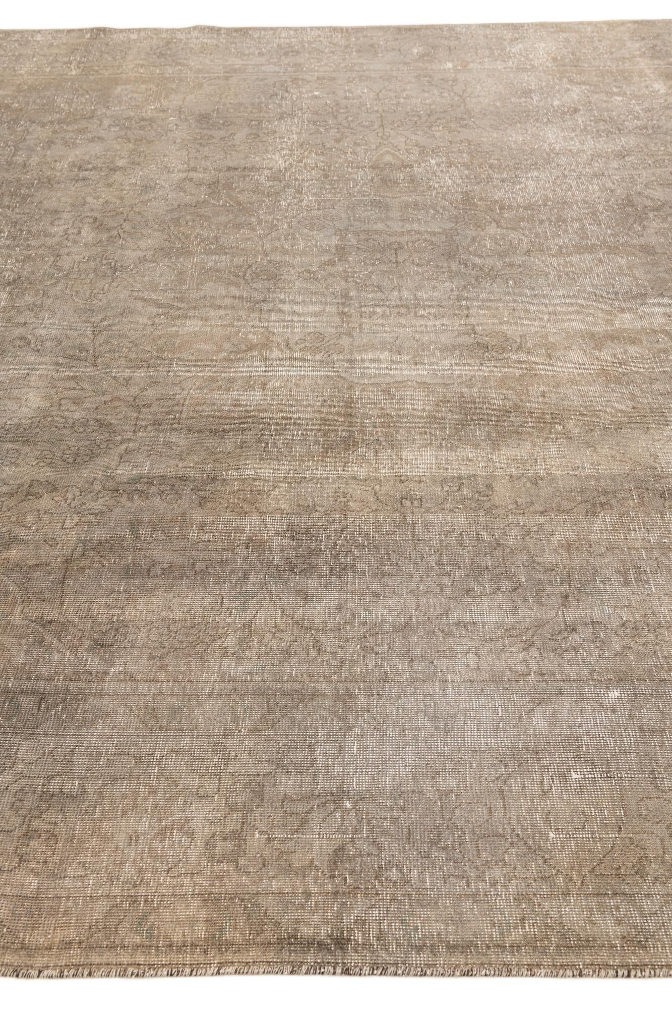 9' 2 x 12' 2 Hand Knotted Ultra Vintage Persian Wool Rug