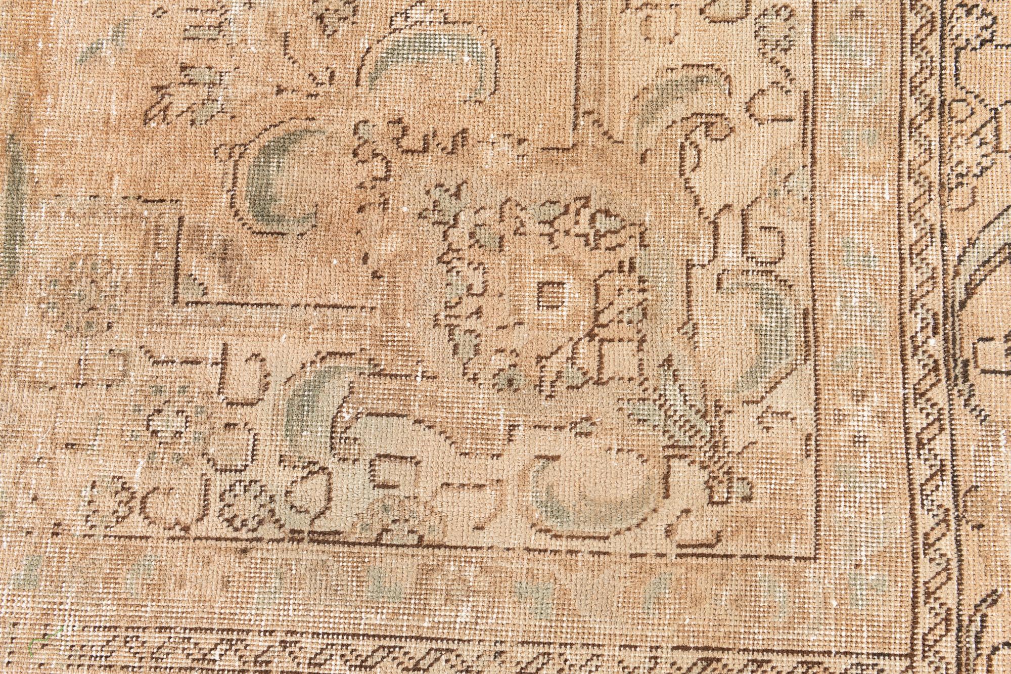 8' 10 x 12' 4 Hand Knotted Ultra Vintage Persian Wool Rug