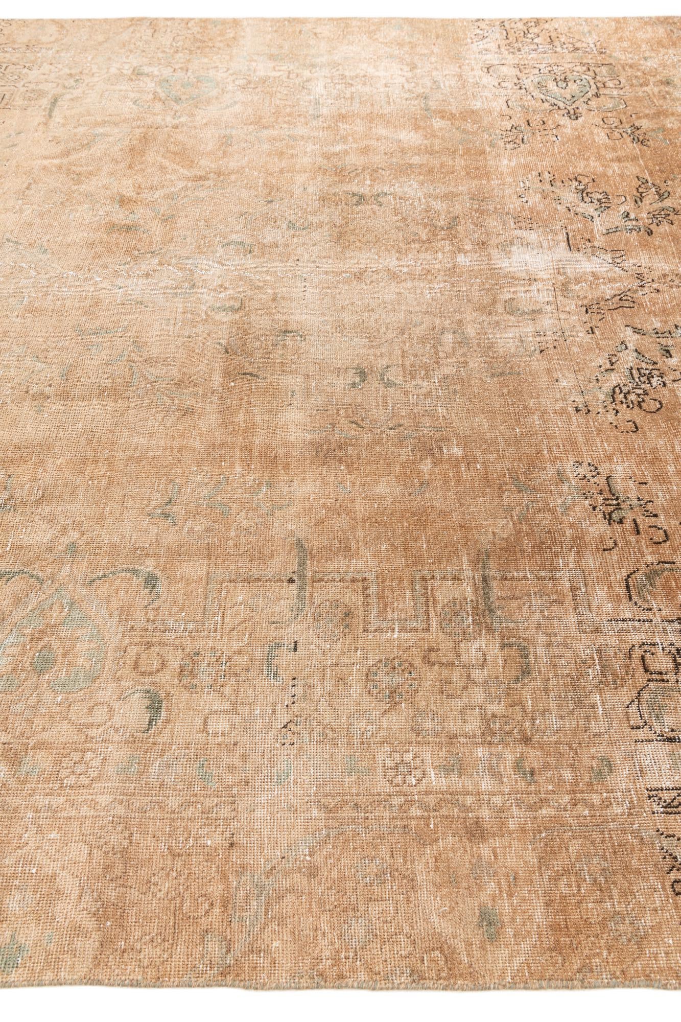 8' 10 x 12' 4 Hand Knotted Ultra Vintage Persian Wool Rug
