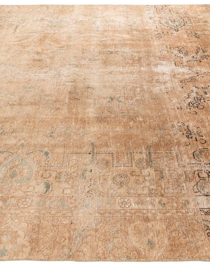 Detail image of 8' 10 x 12' 4  Hand Knotted Ultra Vintage Persian Wool Rug