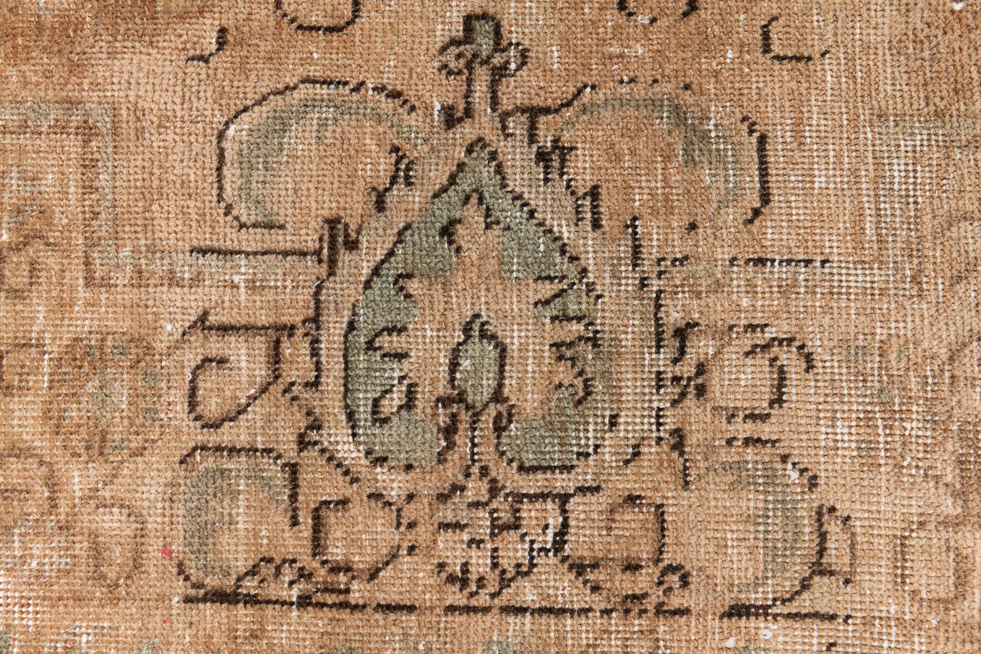 8' 10 x 12' 4 Hand Knotted Ultra Vintage Persian Wool Rug