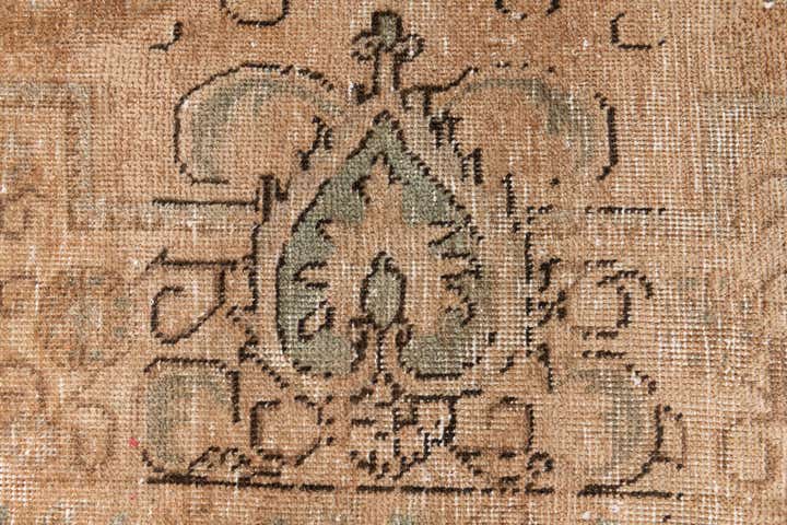 8' 10 x 12' 4 Hand Knotted Ultra Vintage Persian Wool Rug