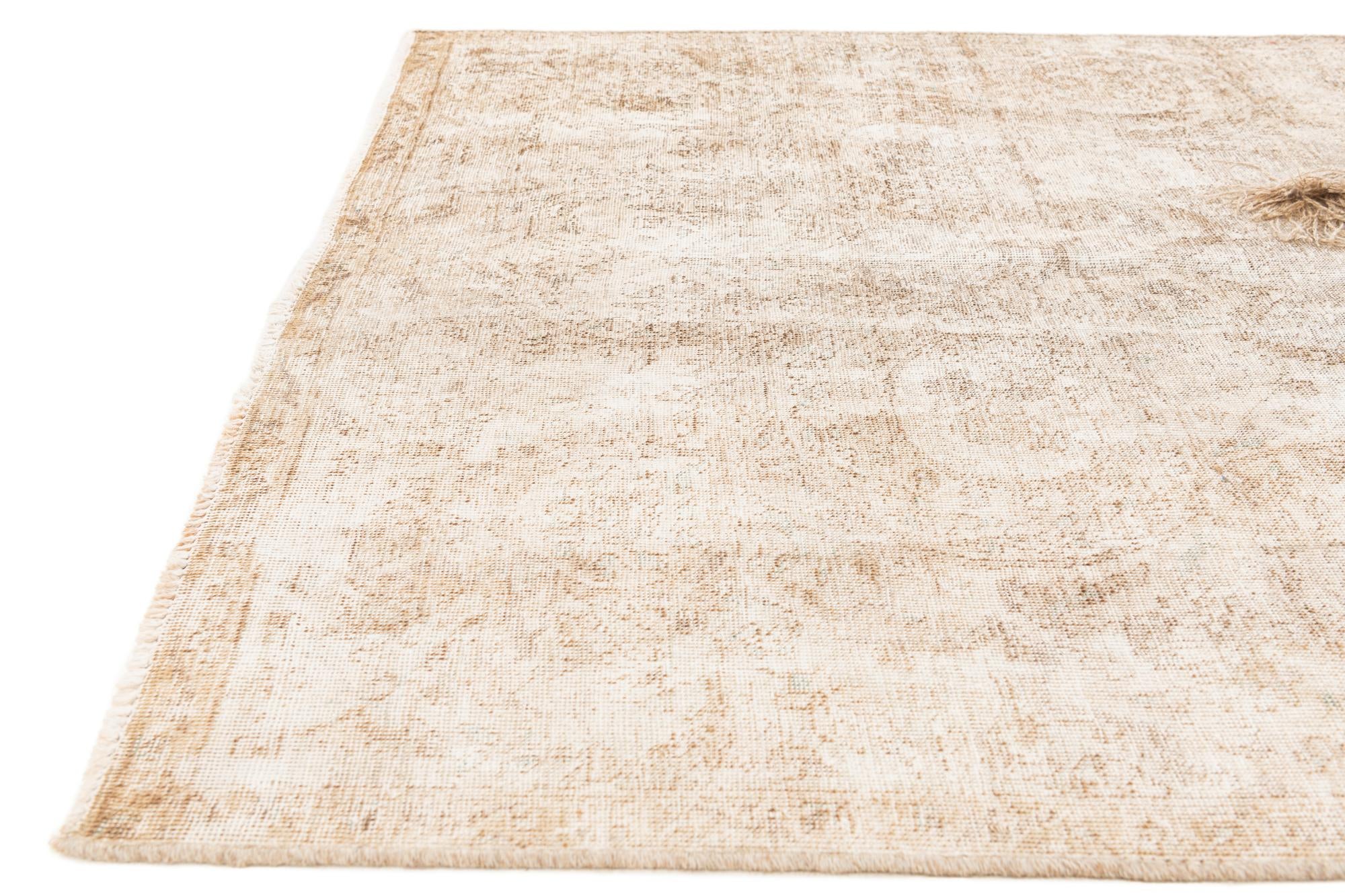 5' 3 x 8' 5 Hand Knotted Ultra Vintage Persian Wool Rug