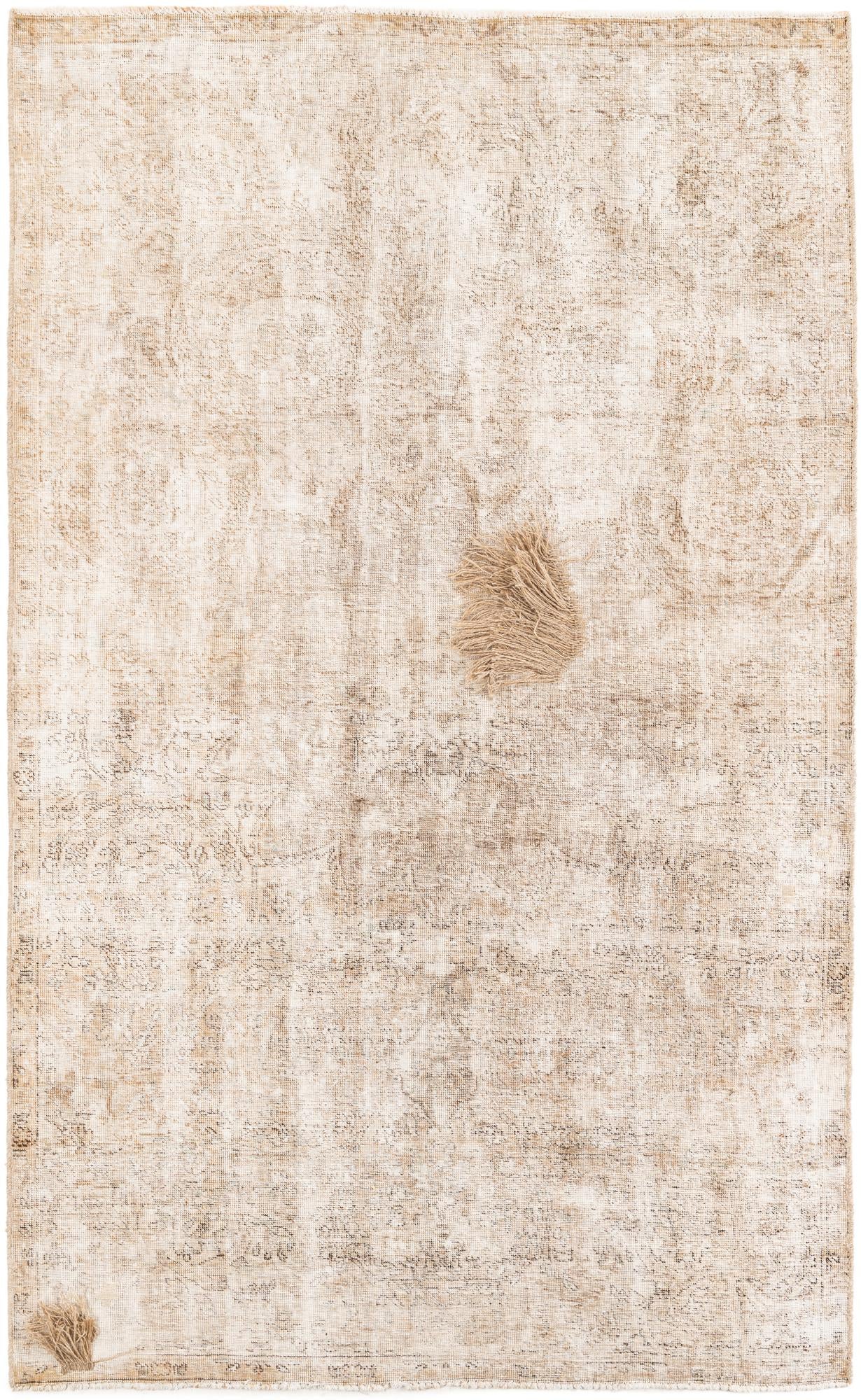 5' 3 x 8' 5 Hand Knotted Ultra Vintage Persian Wool Rug