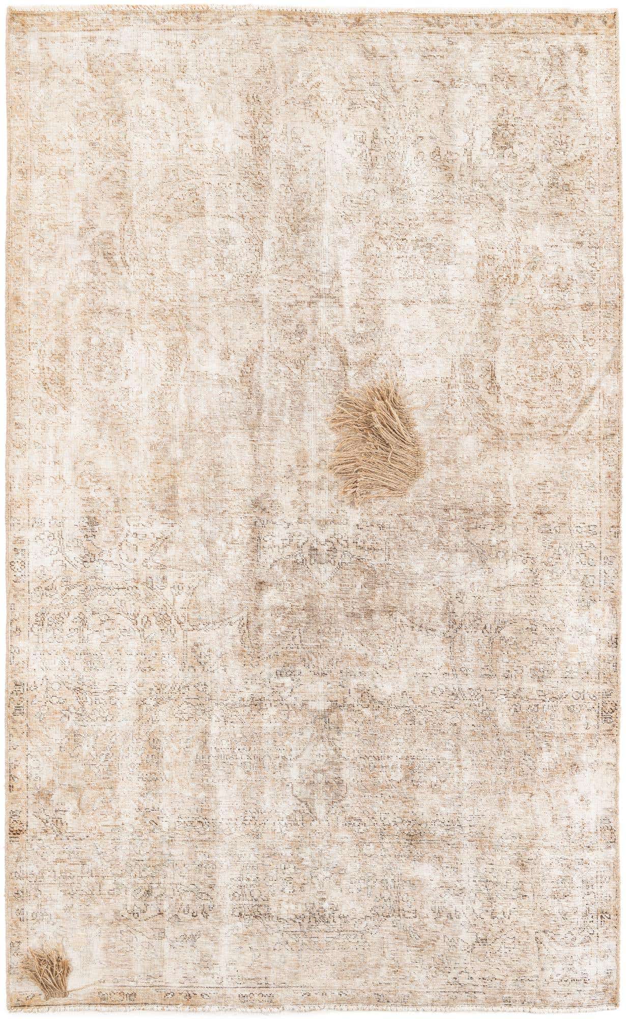 5' 3 x 8' 5 Hand Knotted Ultra Vintage Persian Wool Rug