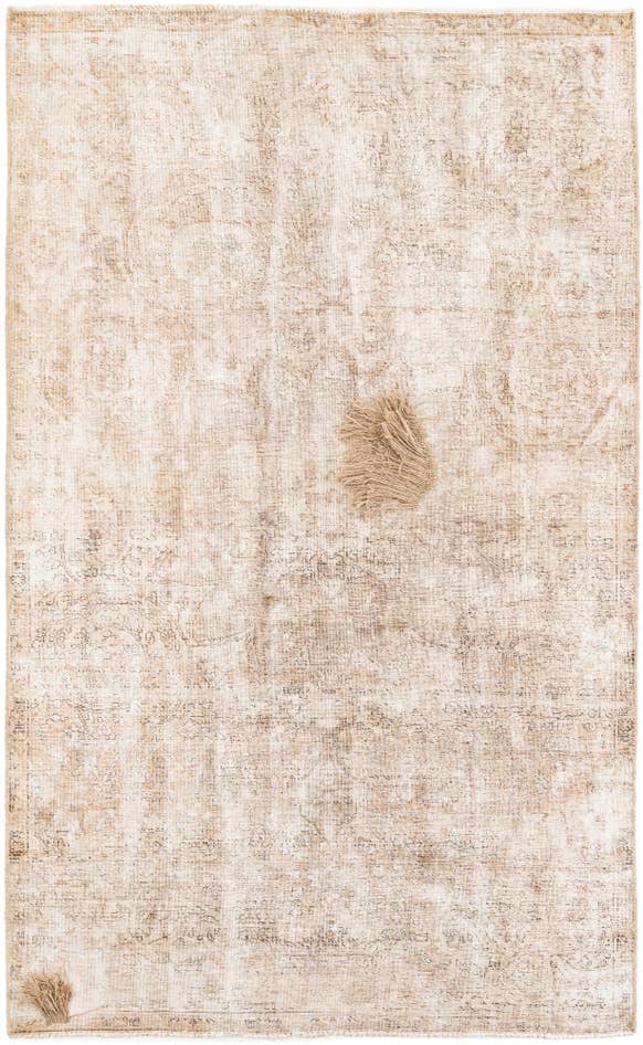 Detail image of 5' 3 x 8' 5 Hand Knotted Ultra Vintage Persian Wool Rug