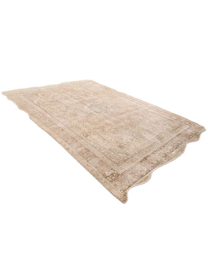 7' 10 x 11' 1 Hand Knotted Ultra Vintage Persian Wool Rug