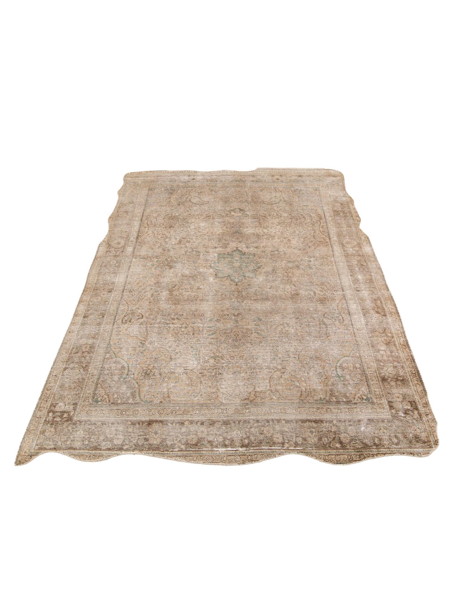 7' 10 x 11' 1 Hand Knotted Ultra Vintage Persian Wool Rug