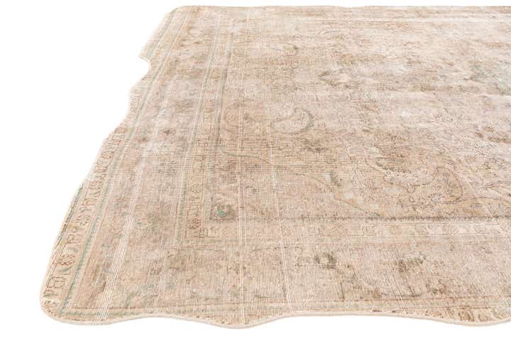 7' 10 x 11' 1 Hand Knotted Ultra Vintage Persian Wool Rug