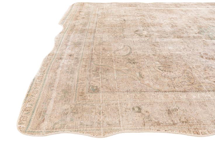 Detail image of 7' 10 x 11' 1 Hand Knotted Ultra Vintage Persian Wool Rug