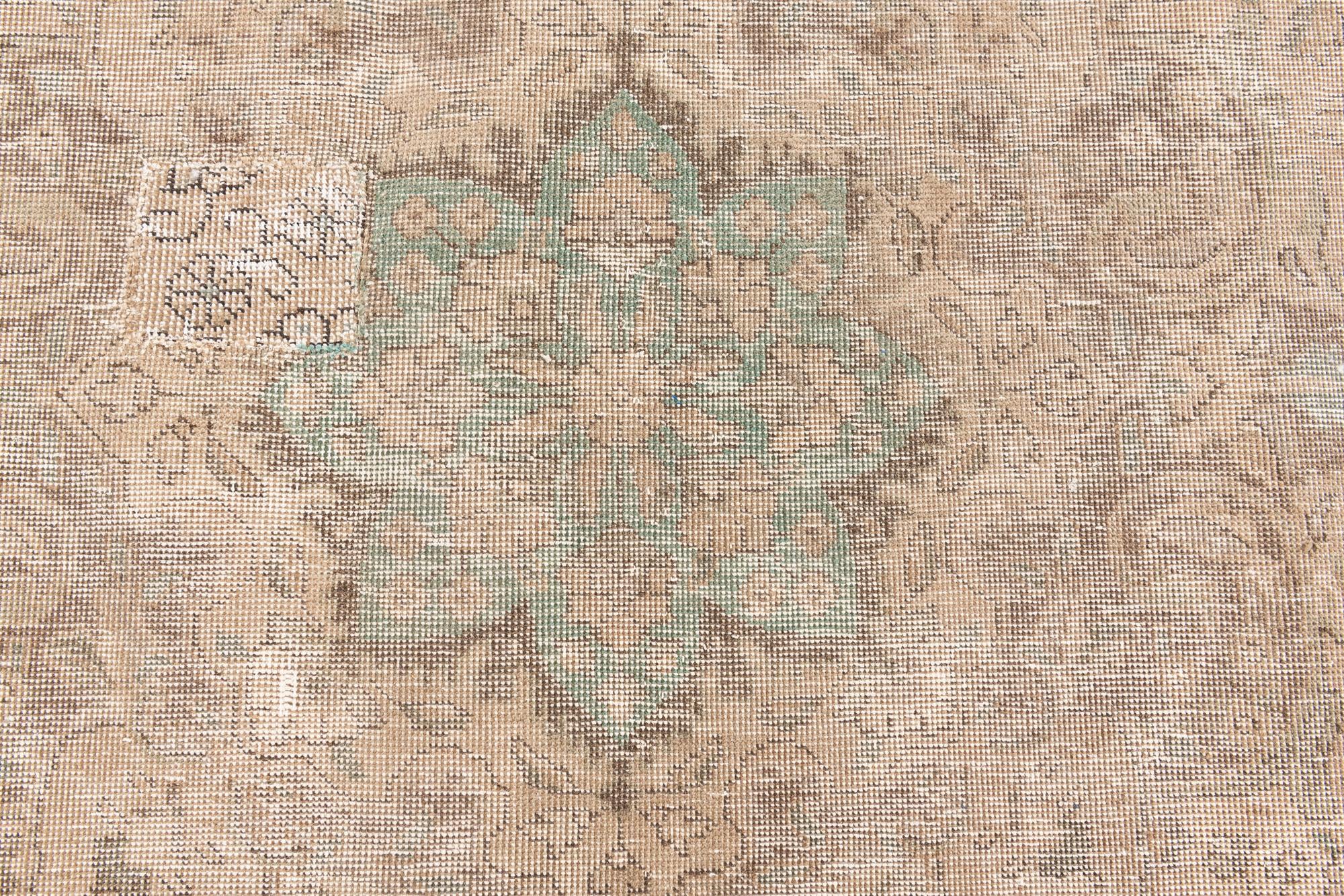7' 10 x 11' 1 Hand Knotted Ultra Vintage Persian Wool Rug