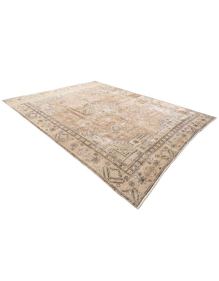 9' 2 x 12' Hand Knotted Ultra Vintage Persian Wool Rug