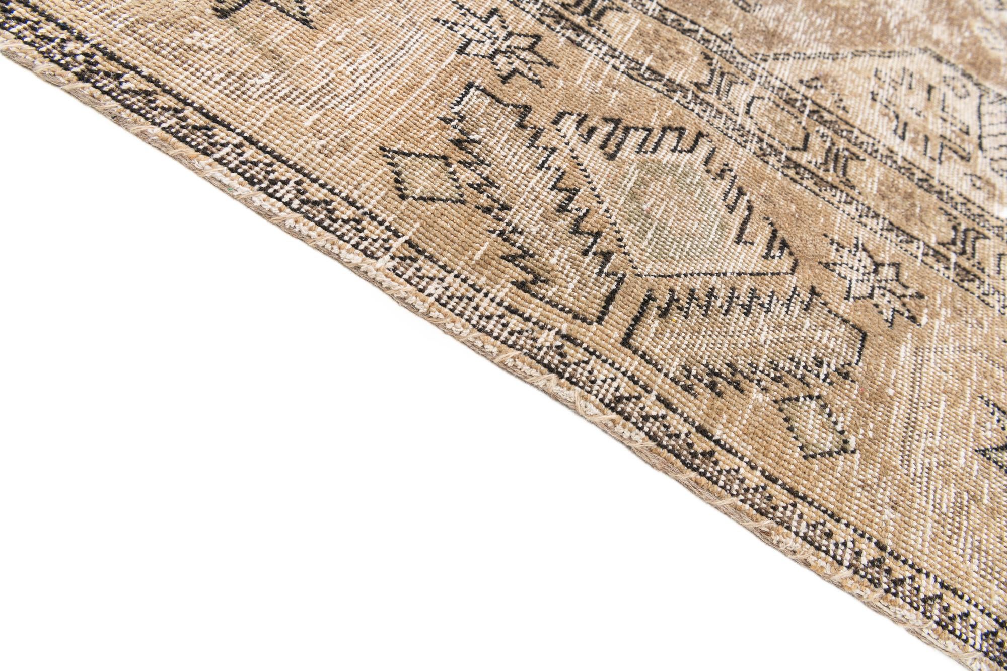 9' 2 x 12' Hand Knotted Ultra Vintage Persian Wool Rug