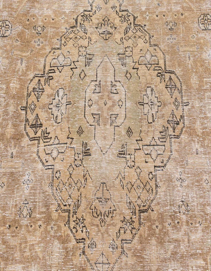 Detail image of 9' 2 x 12'  Hand Knotted Ultra Vintage Persian Wool Rug
