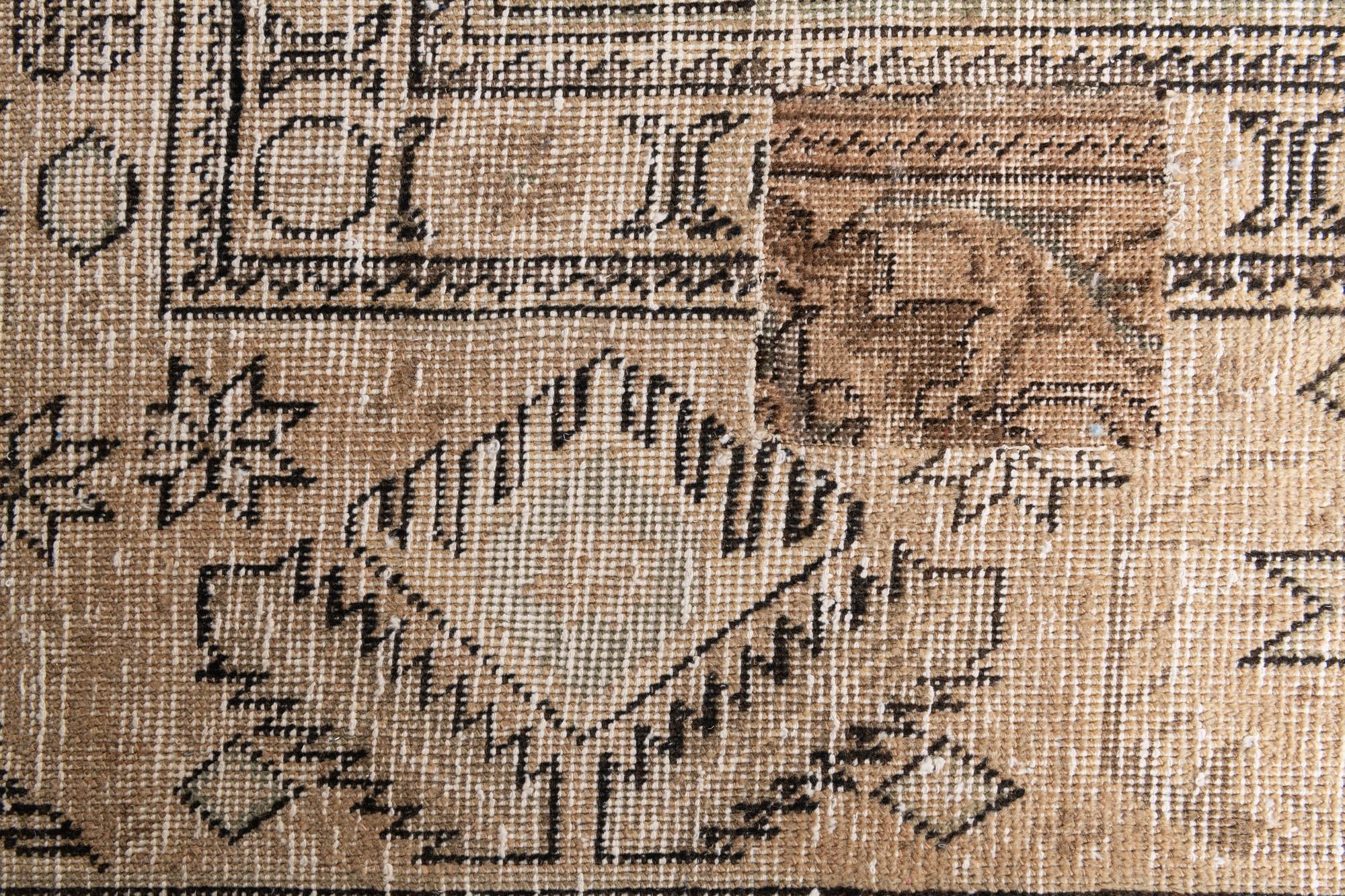 9' 2 x 12' Hand Knotted Ultra Vintage Persian Wool Rug